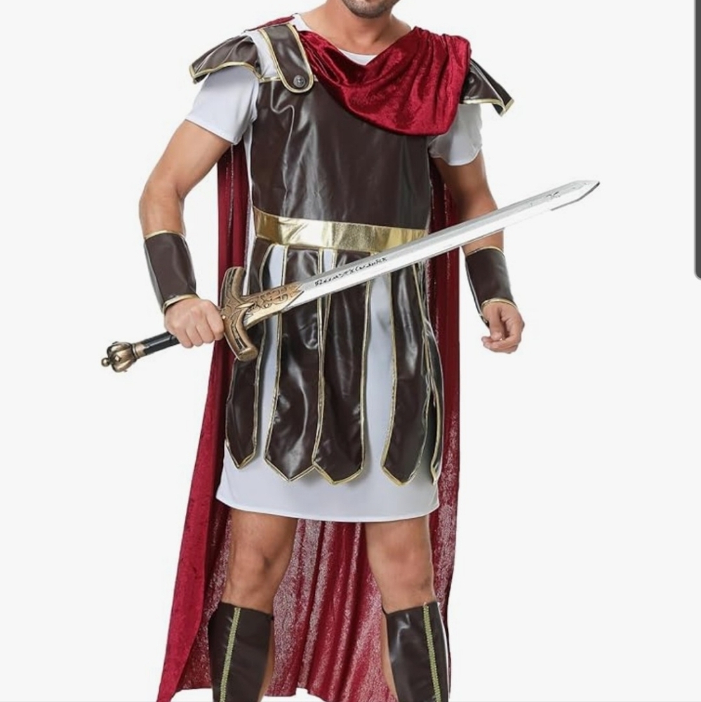 Colorful House Men's Roman Soldier/Warrior Costume - Size Large